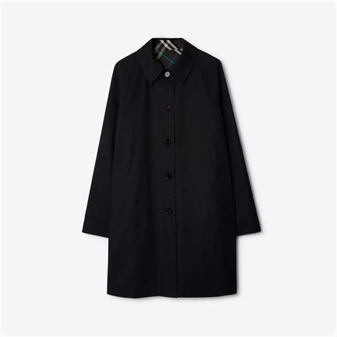 burberry eastborne button-front striped car coat|Long Reversible Gabardine Car Coat in Black .